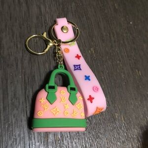 Fashion bag keychain or bag charm